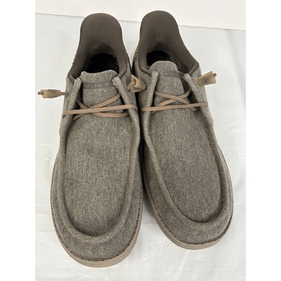 Skechers Slip-Ins Relaxed Fit Men’s 11 Khaki Melson Coronado Moc Toe Casual - Picture 4 of 16